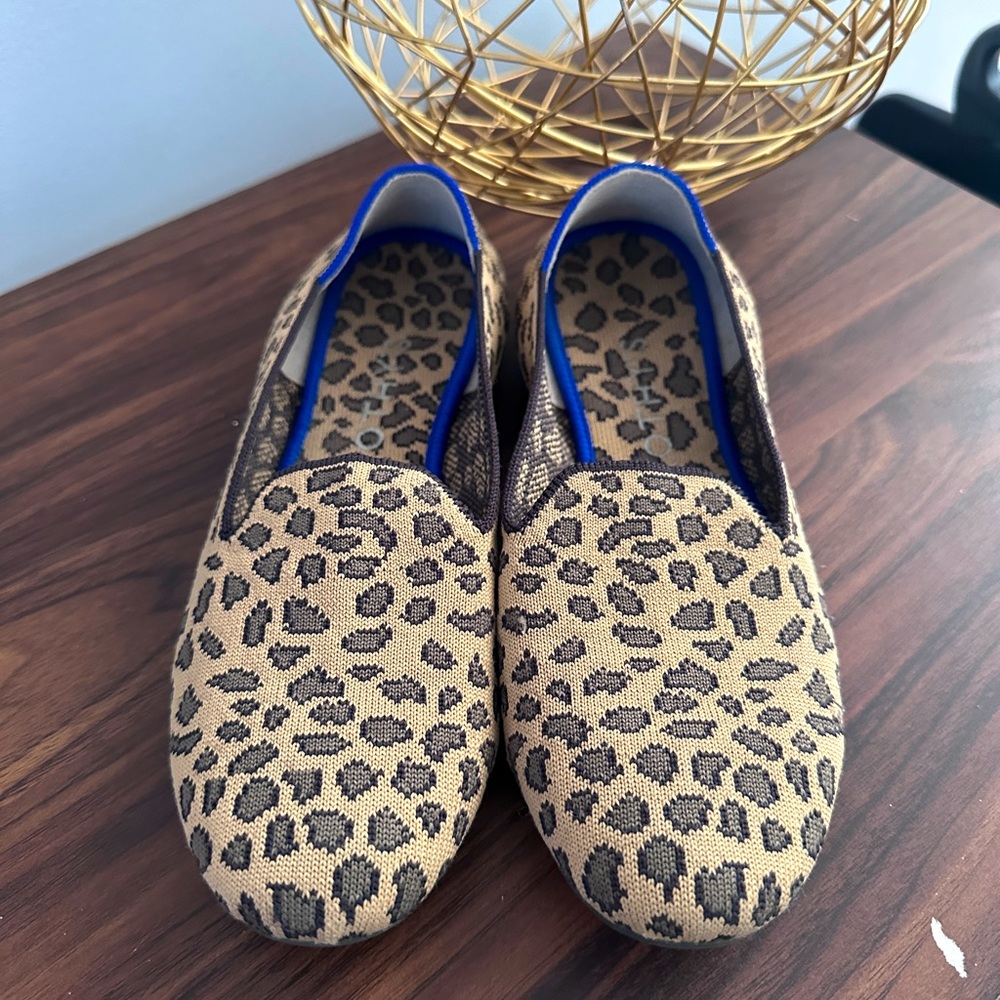Rothy’s cheetah leopard print loafer size 8.5